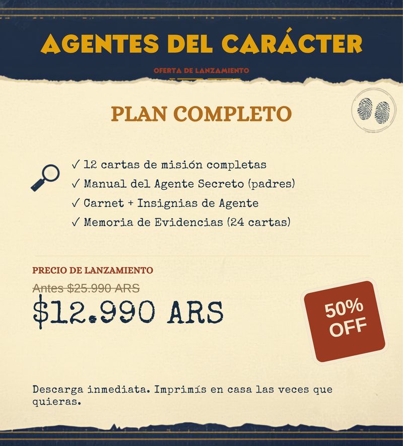 Portada del Plan Completo de Agentes del Carácter